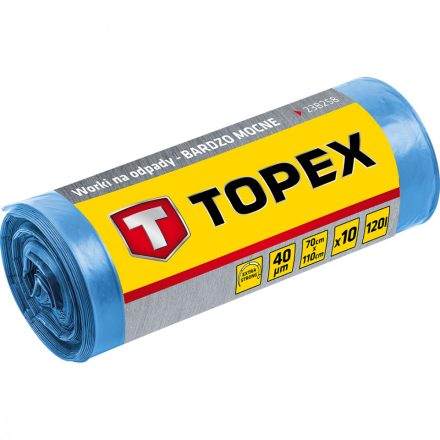 Topex szemeteszsák, 40mic, 70x110cm (120l) (10db/csomag)