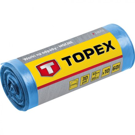 Topex szemeteszsák, 45mic, 120x150cm (240l) (10db/csomag)