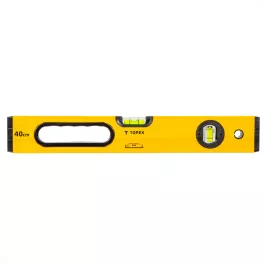   Topex vízmérték, alumínium, 40cm, 2 libella, 600-as típus