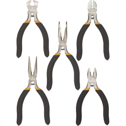 Topex precíziós fogókészlet 125mm (5db/készlet)