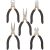 Topex precíziós fogókészlet 125mm (5db/készlet)