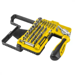 Topex behajtóhegy és dugókulcs készlet (68db/készlet)