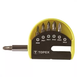 Topex csavarhúzó bitkészlet (6db/készlet)