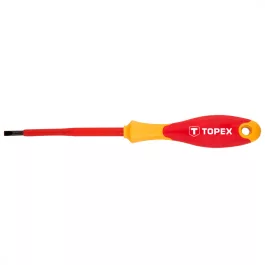 Topex csavarhúzó, szigetelt, vde 1000v, SL4 x 100mm