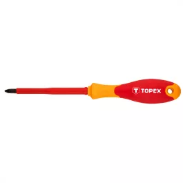 Topex csavarhúzó, szigetelt, vde 1000v, PZ1 x 80mm