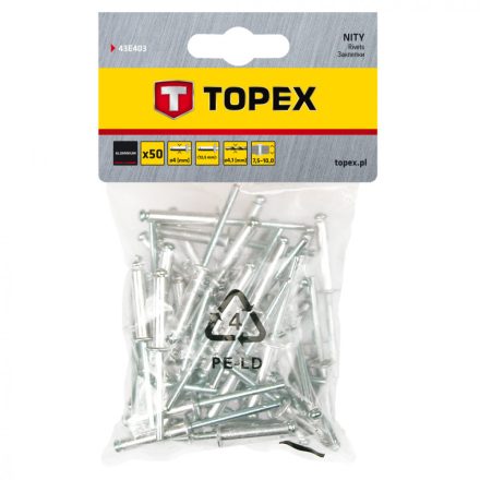 Topex popszegecs 4.0x13 (50db/csomag)