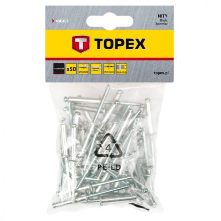 Topex popszegecs 4.0x18 (50db/csomag)