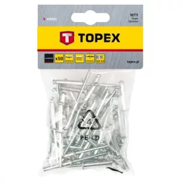 Topex popszegecs 4.8x8 (50db/csomag)