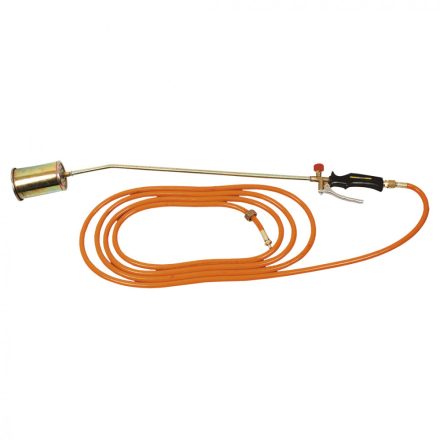 Topex gázforrasztó, perzselő, gázégő készlet 60mm (58kw), szár: 50cm, tömlő: 5m.