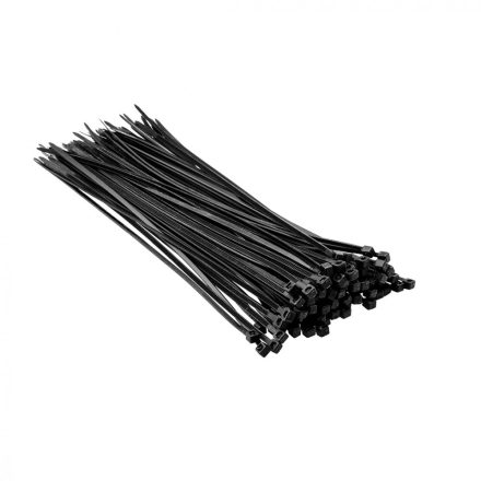 Top Tools kábelkötegelő, gyorskötöző, 2.5x200mm fekete (100db/csomag)