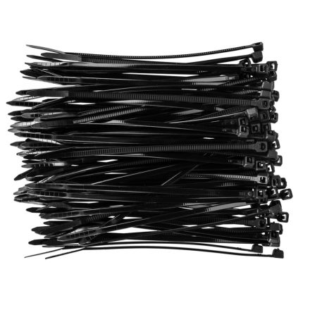 Topex kábelkötegelő 2,5mmx100mm, fekete (100db/csomag)