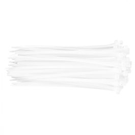 Topex kábelkötegelő 4,8x200mm, fehér (75db/csomag)