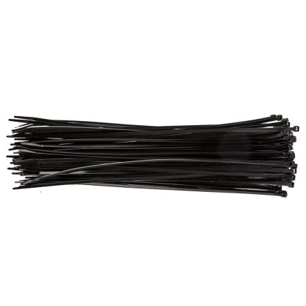 Topex kábelkötegelő 4,8mmx370mm, fekete (75db/csomag)