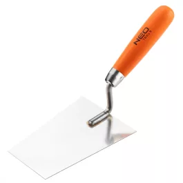   Neo kőműves kanál szögletes, berni, fa markolattal, 140mm