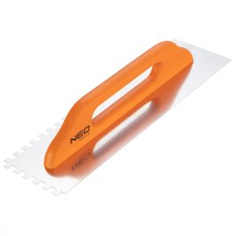   Neo acél simító, fogazott (10x10mm), rozsdamentes, fa markolattal, 480x128mm