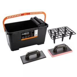   Neo csempézőkészlet (24l vödör, gumis simító, szivacsos simító)