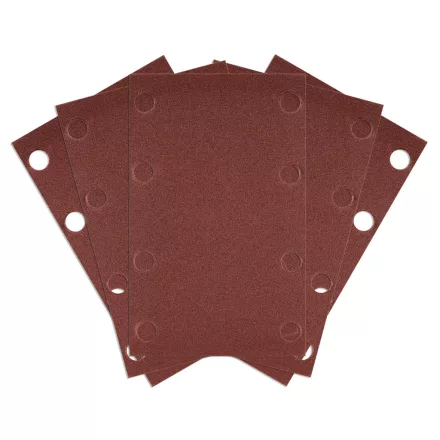 Neo csiszolópapír tépőzáras 80x130mm, P240, 8 lyukas, 04-623-hoz, (5db/csomag)