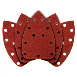   Graphite csiszolópapír deltacsiszolóhoz, tépőzáras, 11 lyukas 140x140x80 mm, K40 (5db/csomag)