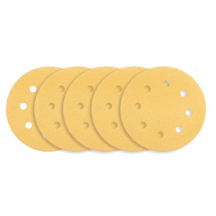 Graphite csiszolópapír tépőzáras 180mm, K80, 8 lyukakkal csiszológéphez 59G263 (5db/csomag)