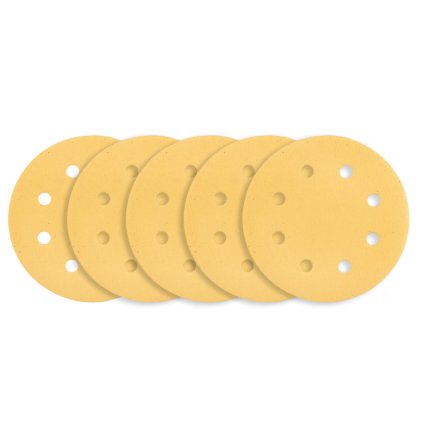 Graphite csiszolópapír tépőzáras 180mm, K120, 8 lyukakkal csiszológéphez 59G263 (5db/csomag)