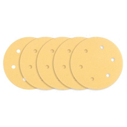 Graphite csiszolópapír tépőzáras 225mm, K120, 6 lyukakkal az 59G264, 59G265 csiszológéphez (5db/csomag)