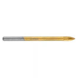   Graphite univerzális, 4 élű üvegfúró, fa, műanyag, fém kőzetanyagok fúrásához, titánium bevonat, 4mm