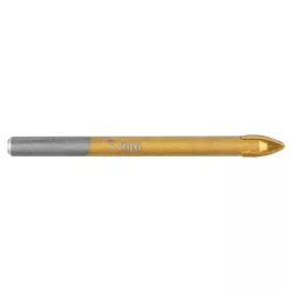   Graphite univerzális, 4 élű üvegfúró, fa, műanyag, fém kőzetanyagok fúrásához, titánium bevonat, 7mm