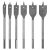 Graphite lapos marófúró készlet, 1/4" hatszög szár, 10,13,16,19,22,25mm