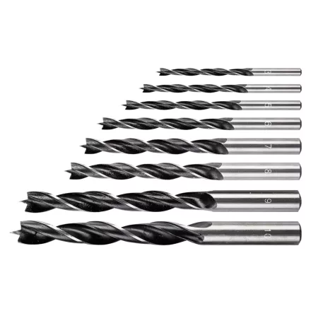 Graphite fafúró készlet, 3-10mm (8db/csomag)