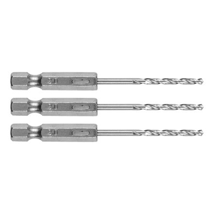 Graphite csigafúró, 1/4" hatszög szárral, HSS DIN338, 2mm (3db/csomag)