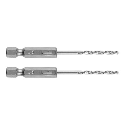 Graphite csigafúró, 1/4" hatszög szárral, HSS DIN338, 2,5mm (2db/csomag)