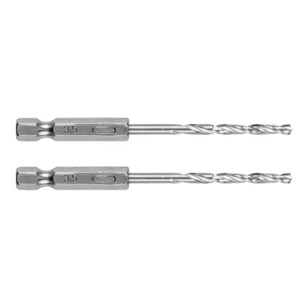 Graphite csigafúró, 1/4" hatszög szárral, HSS DIN338, 3,5mm (2db/csomag)