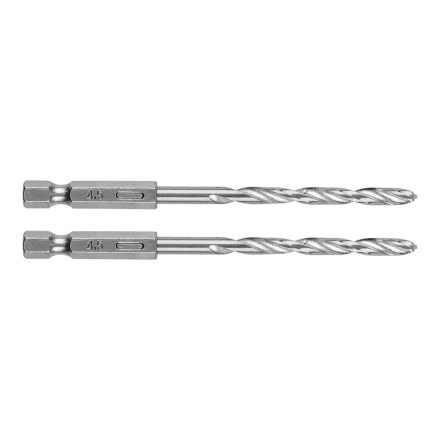 Graphite csigafúró, 1/4" hatszög szárral, HSS DIN338, 4,5mm (2db/csomag)