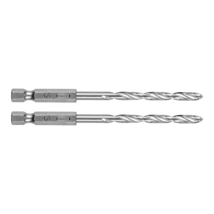 Graphite csigafúró, 1/4" hatszög szárral, HSS DIN338, 4,8mm (2db/csomag)