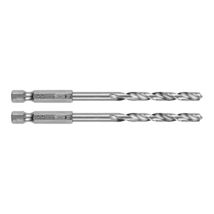 Graphite csigafúró, 1/4" hatszög szárral, HSS DIN338, 5,5mm (2db/csomag)