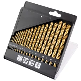   Graphite csigafúró készlet, HSS-Titán, 1-10mm (19db/készlet)