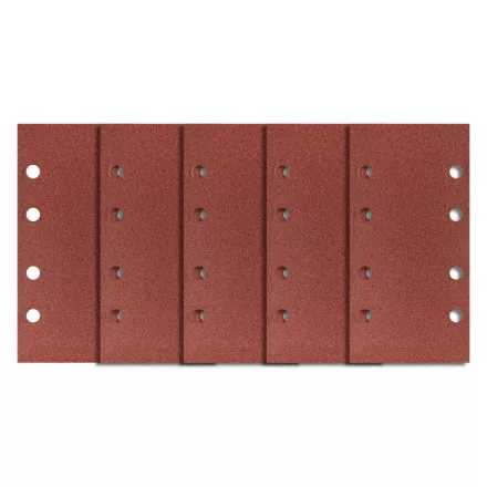 Neo csiszolópapír tépőzáras 93x185mm, K180, lyukas, (5db/csomag)