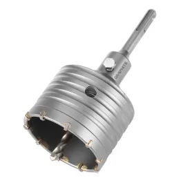   Graphite koronafúró, körkivágó, 80 mm, SDS Plus szárral és központfúróval