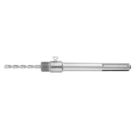 Graphite koronafúró, körkivágó adapter, SDS Max szárral, központfúróval, M22, 190mm