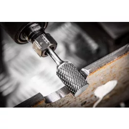   Graphite keményfém marófej, b, hengeres, frontélezéssel, 16x25mm, szár méret: 6x45mm