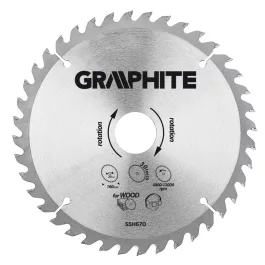   Graphite körfűrészlap keményfém fogakkal, 30 fog 160x20mm