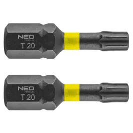 Neo torziós ütvecsavarozó bit Torx 20x25mm (2db/csomag)