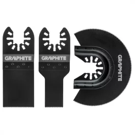   Graphite fűrészlap készlet multifunkciós gépekhez, fához (3db/csomag)