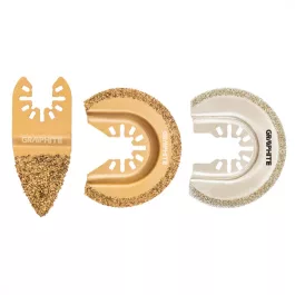   Graphite fűrészlap készlet multifunkciós gépekhez, kerámiához (3db/csomag)