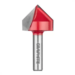   Graphite felsőmaró kés, V-horonymaró 25.4 x 25.4 mm, 8 mm