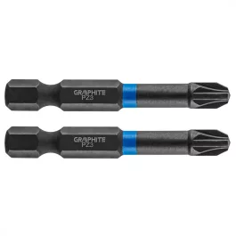 Graphite torziós ütvecsavarozó bit PZ3x50mm, (2db/csomag)