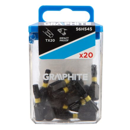 Graphite torziós ütvecsavarozó bit TX20x25mm (20db/csomag)