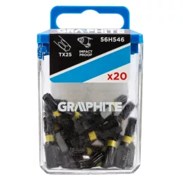   Graphite torziós ütvecsavarozó bit TX25x25mm (20db/csomag)