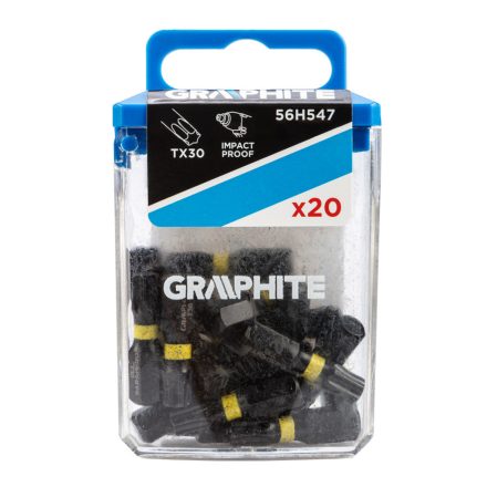 Graphite torziós ütvecsavarozó bit TX30x25mm (20db/csomag)