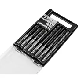   Graphite betonfúró készlet, SDS PLUS, 2 élű, dupla spirálos, 5-10mm (8db/készlet) 
